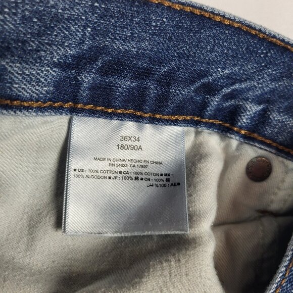 Old Navy Famous Jeans Boot Cut Jeans Men's 36x33 Light Wash Semi-Evase - Picture 6 of 6